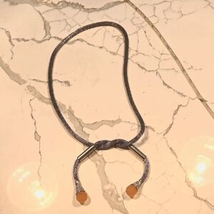 Stylemint Silver Necklace with Pink